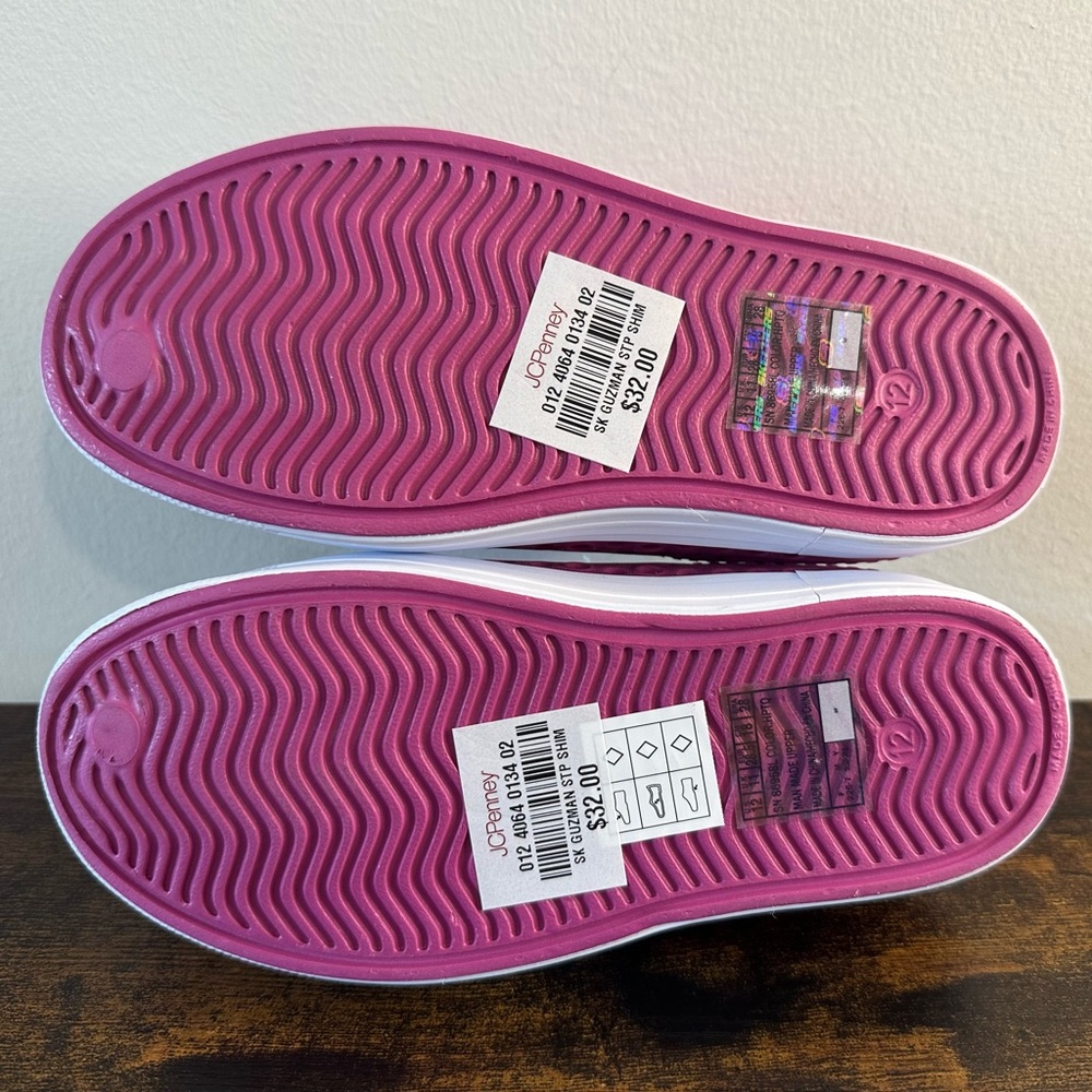 Skechers Foamies Girls Pink Waterproof Slip On Shoes Pink/Teal Size little girl3 - Picture 5 of 5
